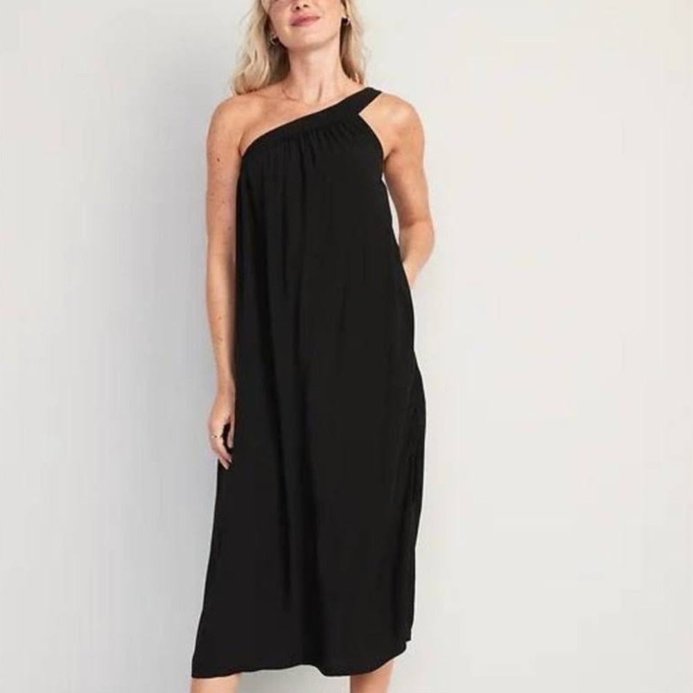 One-Shoulder Midi Shift Dress for Women from Old Navy